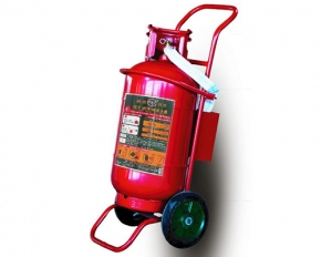 Trolley fire extinguisher